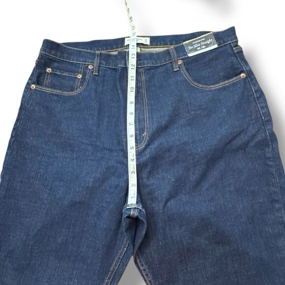 NWT Abercrombie & Fitch Jeans Slim Straight Ultra High Rise Women’s Sz 34 / 18R - Picture 5 of 16